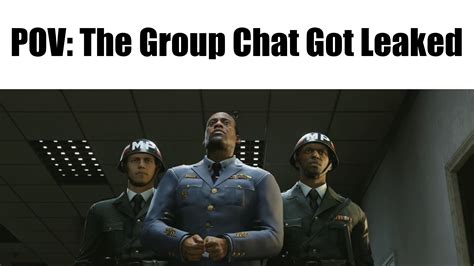 when the group chat gets leaked meme